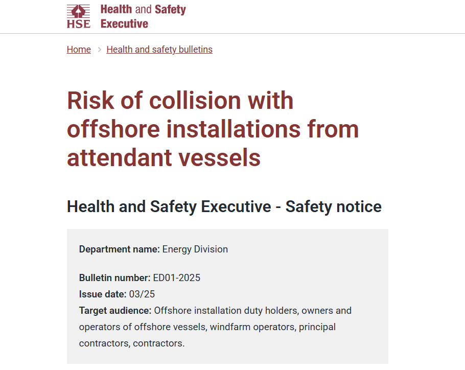 What Does HSE ED01-2025 Require for Offshore Field Management Compliance?